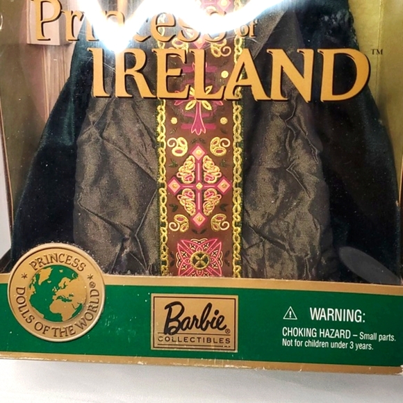 Barbie Princess of Ireland Doll 53367 Dolls of the World Princess Collection NIB - Picture 3 of 9